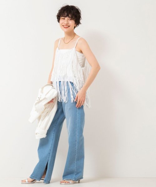 NOLLEY’S sophi(ノーリーズソフィー)/【crinkle crinkle crinkle/クリンクル クリンクル クリンクル】cotton voile fringe camisole/img10