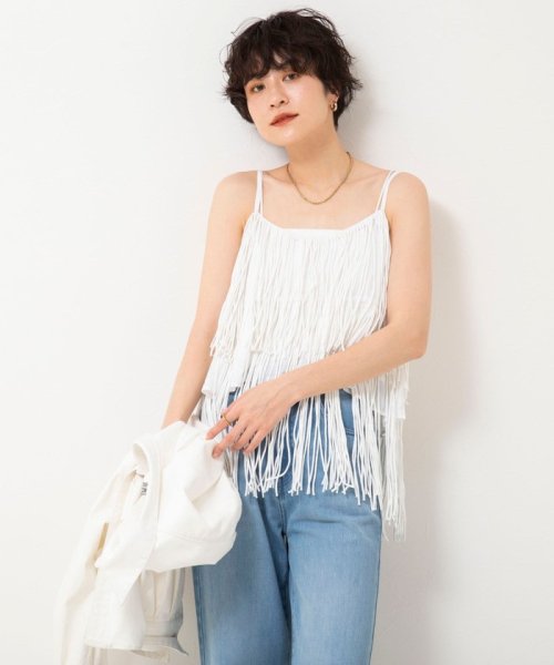 NOLLEY’S sophi(ノーリーズソフィー)/【crinkle crinkle crinkle/クリンクル クリンクル クリンクル】cotton voile fringe camisole/img13