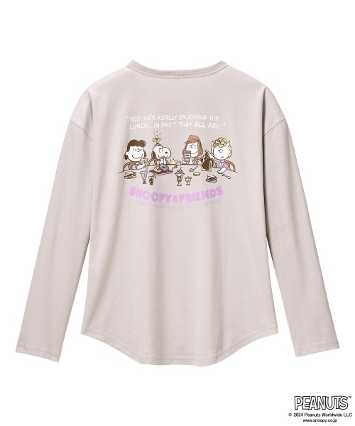 aimerfeel(エメフィール)/PEANUTS スヌーピー ランチパーティ ロングTシャツ 上下セット(男女兼用サイズ)/img09