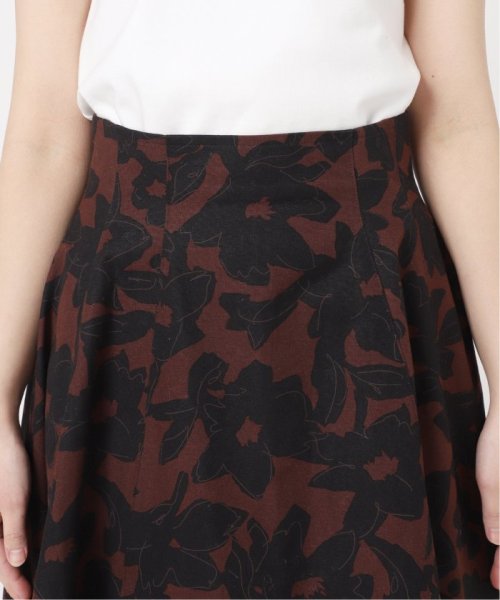 アルチザンフラワープリントフレアスカート 