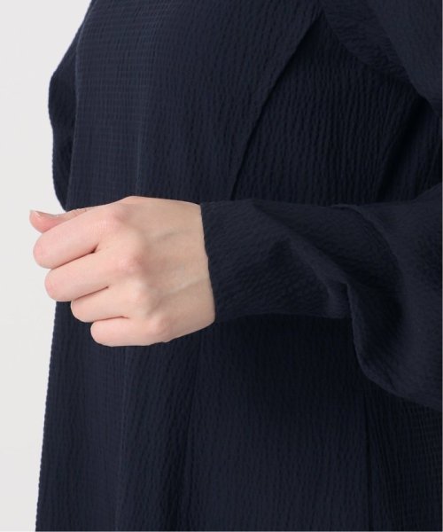 アームギャザーワンピース　無地 