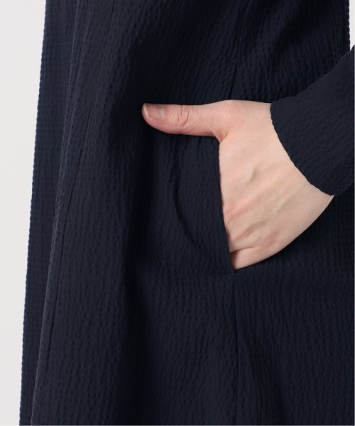 アームギャザーワンピース　無地 