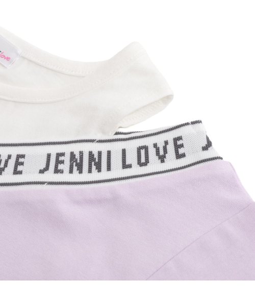 JENNI love(ジェニィラブ)/レイヤード風肩あきドッキングTシャツ/img16
