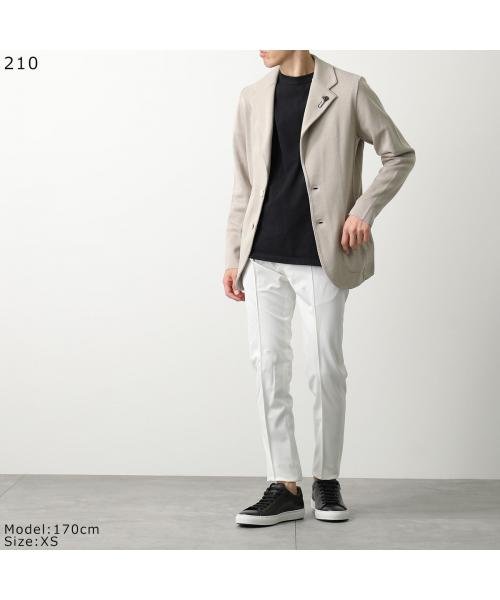 LARDINI ミラノリブ ニット ジャケット EQLJM56 EQ62000 ミラノリブ ニット ジャケット EQLJM56 シングルブレスト サイドベンツ