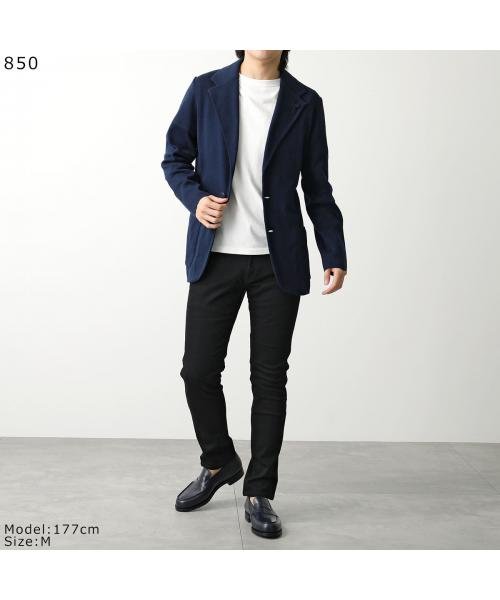 LARDINI ミラノリブ ニット ジャケット EQLJM56 EQ62000 ミラノリブ ニット ジャケット EQLJM56 シングルブレスト サイドベンツ