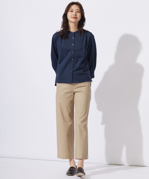 J.PRESS LADIES(J．プレス　レディス)/【WEB限定カラーあり】ストライプジャカード バンドカラー カットソー/img03