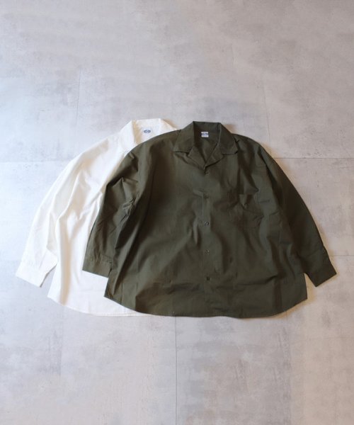 FUSE(フューズ)/【ARMY TWILL(アーミーツイル)】 COTTON/POLYESTER PLAIN BIG SHIRT/img15