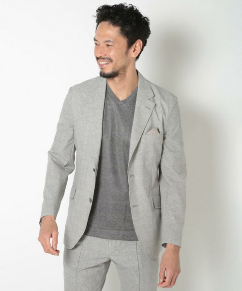 【ACTIVE TAILOR】COOL DOTSメランジプリントジャケット ACTIVE TAILOR COOL