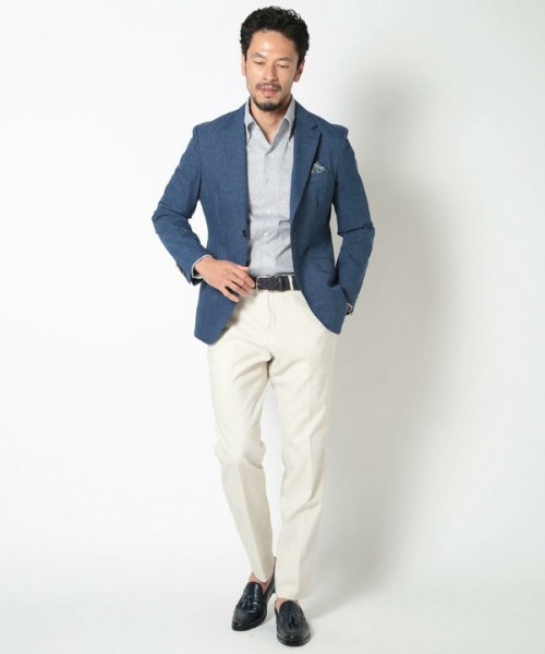 【ACTIVE TAILOR】COOL DOTSメランジプリントジャケット ACTIVE TAILOR COOL