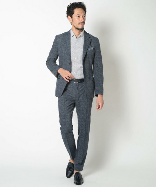 【ACTIVE TAILOR】COOL DOTSメランジプリントジャケット ACTIVE TAILOR COOL