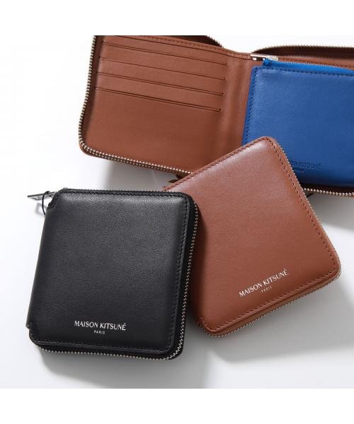 MAISON KITSUNE 二つ折り財布 LM05346LC0038 スクエアジップ LM05346LC0038 スクエアジップ 二つ折り財布 KITSUNE MAISON BCD2125449163(16172円)