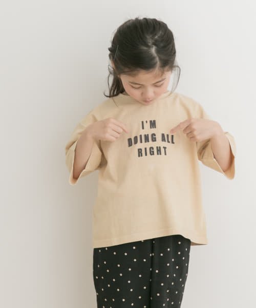 URBAN RESEARCH DOORS（Kids）(アーバンリサーチドアーズ（キッズ）)/製品染めフロッキープリントロゴTシャツ(KIDS)(105－135cm)/img01