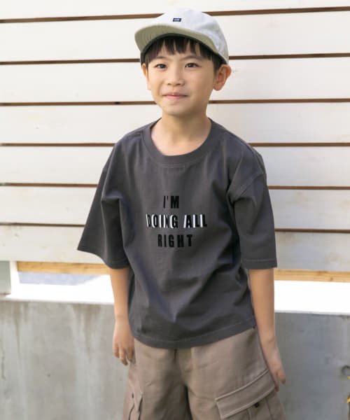 URBAN RESEARCH DOORS（Kids）(アーバンリサーチドアーズ（キッズ）)/製品染めフロッキープリントロゴTシャツ(KIDS)(105－135cm)/img16