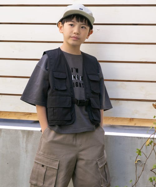 URBAN RESEARCH DOORS（Kids）(アーバンリサーチドアーズ（キッズ）)/製品染めフロッキープリントロゴTシャツ(KIDS)(105－135cm)/img17