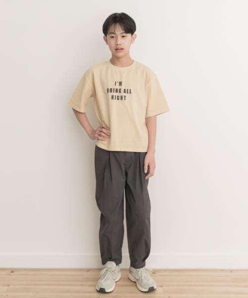 URBAN RESEARCH DOORS（Kids）(アーバンリサーチドアーズ（キッズ）)/『WEB/一部店舗限定』製品染めフロッキープリントロゴTシャツ(KIDS)(150cm)/img08