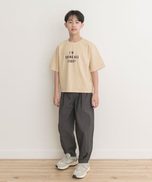 URBAN RESEARCH DOORS（Kids）(アーバンリサーチドアーズ（キッズ）)/『WEB/一部店舗限定』製品染めフロッキープリントロゴTシャツ(KIDS)(150cm)/img09