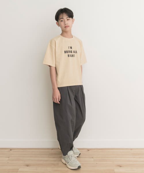 URBAN RESEARCH DOORS（Kids）(アーバンリサーチドアーズ（キッズ）)/『WEB/一部店舗限定』製品染めフロッキープリントロゴTシャツ(KIDS)(150cm)/img11