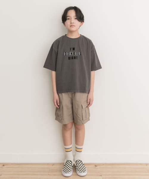 URBAN RESEARCH DOORS（Kids）(アーバンリサーチドアーズ（キッズ）)/『WEB/一部店舗限定』製品染めフロッキープリントロゴTシャツ(KIDS)(150cm)/img16