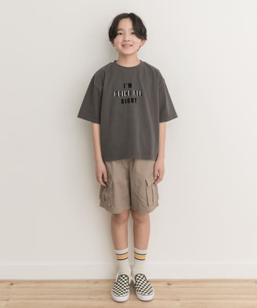 URBAN RESEARCH DOORS（Kids）(アーバンリサーチドアーズ（キッズ）)/『WEB/一部店舗限定』製品染めフロッキープリントロゴTシャツ(KIDS)(150cm)/img17