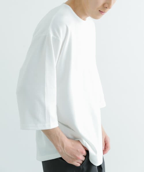 ITEMS URBANRESEARCH(アイテムズアーバンリサーチ（メンズ）)/接触冷感 ポンチ 7分袖 Tシャツ/img05