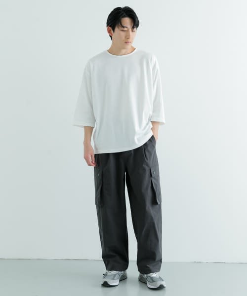 ITEMS URBANRESEARCH(アイテムズアーバンリサーチ（メンズ）)/接触冷感 ポンチ 7分袖 Tシャツ/img07