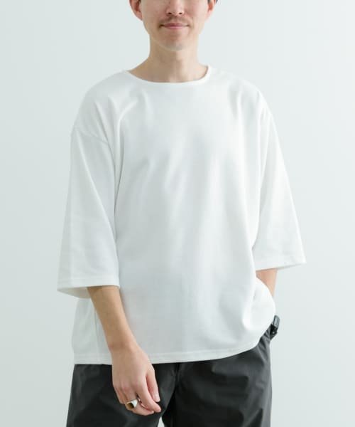 ITEMS URBANRESEARCH(アイテムズアーバンリサーチ（メンズ）)/接触冷感 ポンチ 7分袖 Tシャツ/img08