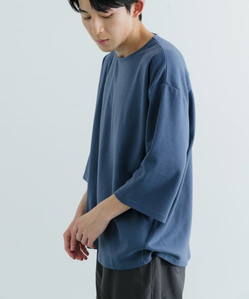 ITEMS URBANRESEARCH(アイテムズアーバンリサーチ（メンズ）)/接触冷感 ポンチ 7分袖 Tシャツ/img12