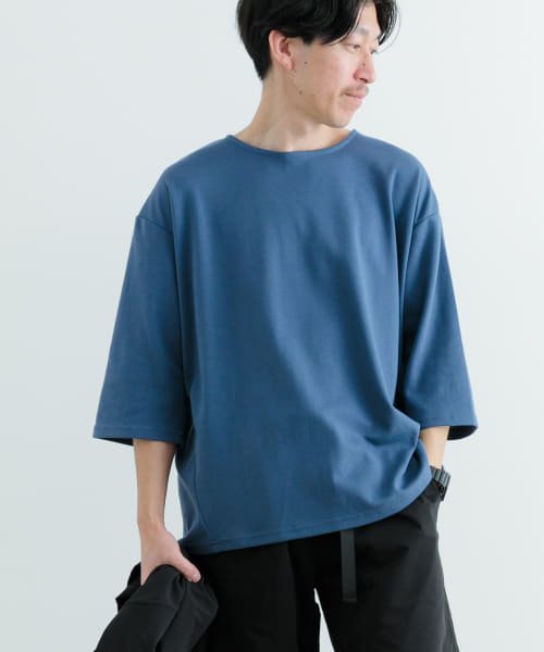 ITEMS URBANRESEARCH(アイテムズアーバンリサーチ（メンズ）)/接触冷感 ポンチ 7分袖 Tシャツ/img17