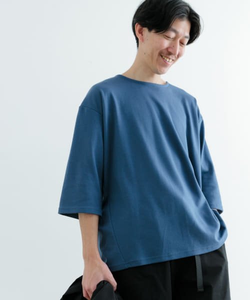 ITEMS URBANRESEARCH(アイテムズアーバンリサーチ（メンズ）)/接触冷感 ポンチ 7分袖 Tシャツ/img18