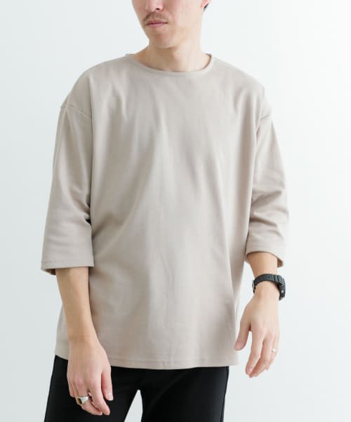 ITEMS URBANRESEARCH(アイテムズアーバンリサーチ（メンズ）)/接触冷感 ポンチ 7分袖 Tシャツ/img24