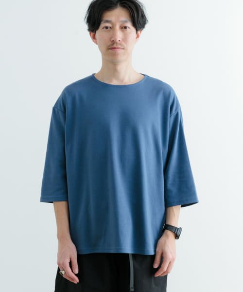 ITEMS URBANRESEARCH(アイテムズアーバンリサーチ（メンズ）)/接触冷感 ポンチ 7分袖 Tシャツ/img33