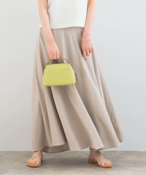 バックファスナーリネン混ロングスカート 人気・おすすめ｜使いやすい・旅行におすすめ 品質保証 全国発送 在庫限り