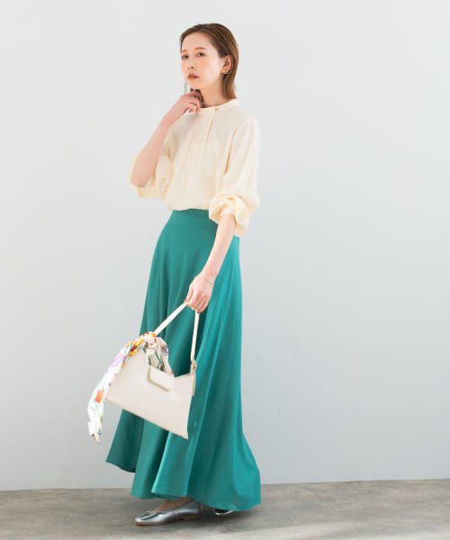 バックファスナーリネン混ロングスカート 人気・おすすめ｜使いやすい・旅行におすすめ 品質保証 全国発送 在庫限り