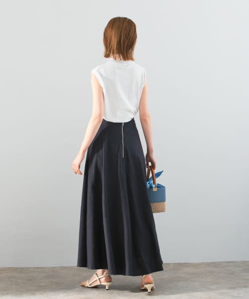 バックファスナーリネン混ロングスカート 人気・おすすめ｜使いやすい・旅行におすすめ 品質保証 全国発送 在庫限り