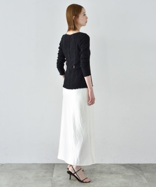 DRESSTERIOR(ドレステリア)/CODE A｜fronthook sheer rib pullover/img12