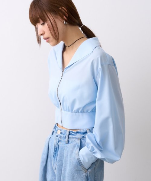 DRESSTERIOR(ドレステリア)/CODE A｜front zip short blouse/img02