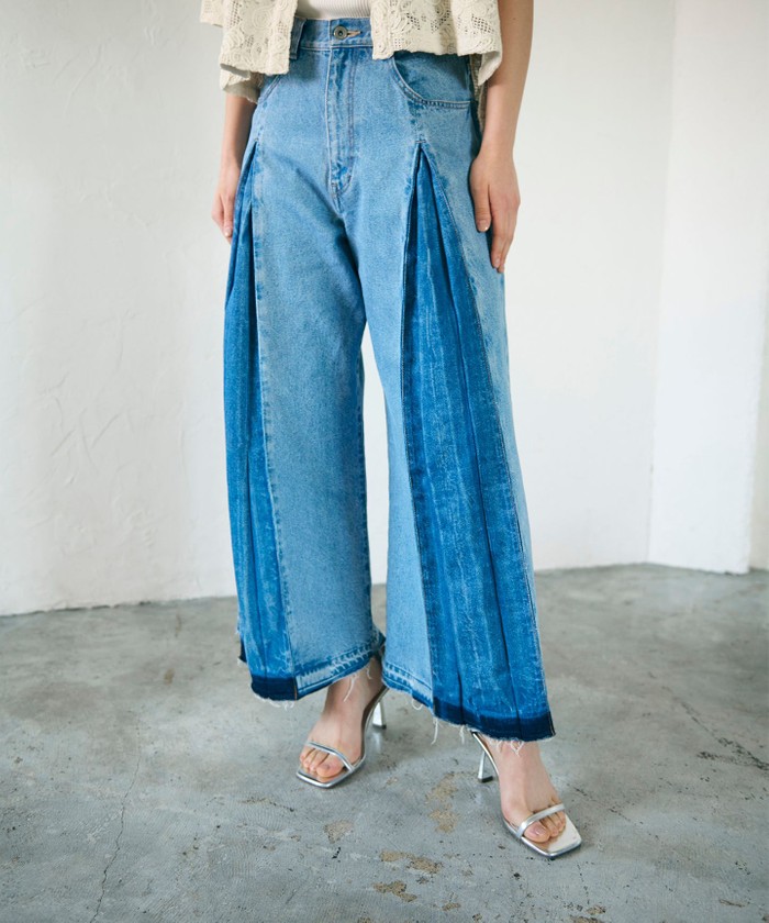 ボックスタックデニムパンツ(506010577)｜阪急百貨店公式通販サイト