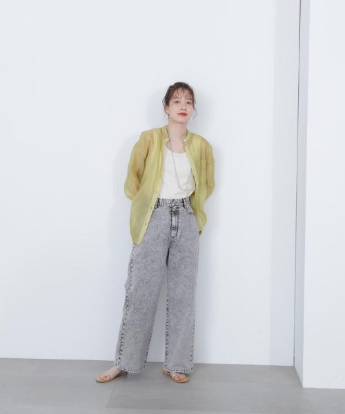 N Natural Beauty Basic(エヌナチュラルビューティベーシック)/バンドカラースリットシアーシャツ 24SS/img46