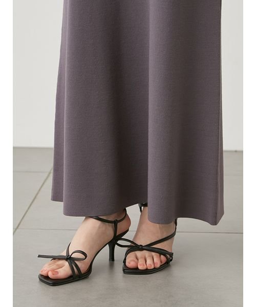 イントリケートフリルコンビニットワンピース 予めご了承ください