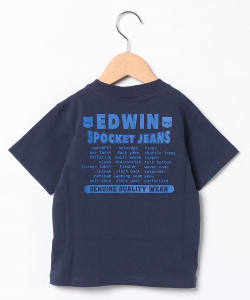 EDWIN(EDWIN)/H/S TEE LOGO DESIGN DENIMPRINT NAV.BLU/img01