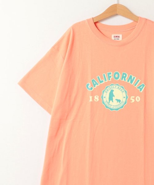 EDWIN(EDWIN)/H/S TEE ONEPIECE    PEACH/img02