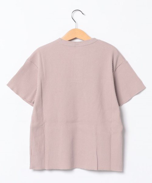 EDWIN(EDWIN)/H/S HENRY NECK RIB TGRAYISH PINK/img01