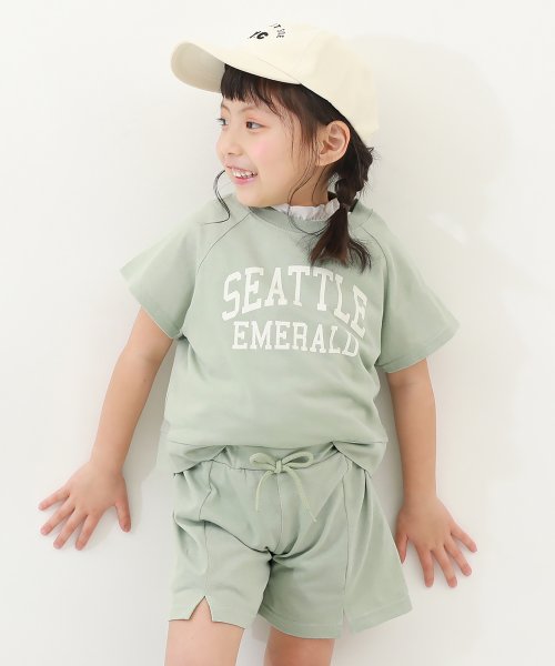 devirock(デビロック)/【普段着でもルームウェアでも】カレッジロゴ半袖セットアップ 子供服 キッズ 女の子 ルームウェア 半袖ルームウェア パジャマ /img17