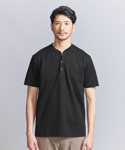 BEAUTY&YOUTH UNITED ARROWS(ビューティーアンドユース　ユナイテッドアローズ)/【WEB限定 WARDROBE SMART】クリア  ガスコットン ヘンリーネック カットソー【抗菌・防臭】/img11