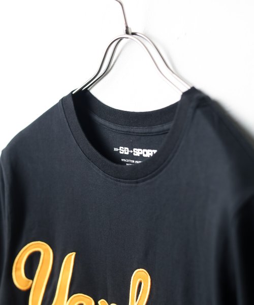 ar/mg(エーアールエムジー)/【W】【it】【SM2322】【ut25】【SD SPORT / エスディー スポーツ】NY BLK YANKEES JERSEY TEE/img01