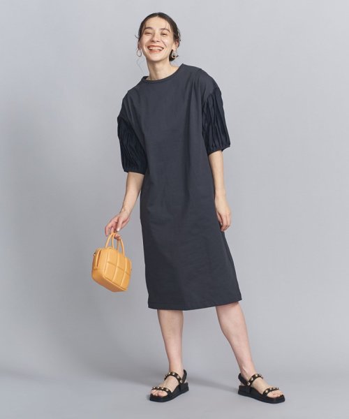 BEAUTY&YOUTH UNITED ARROWS(ビューティーアンドユース　ユナイテッドアローズ)/【WEB限定】シャーリングタックスリーブ カットソーワンピース －ウォッシャブル－/img01