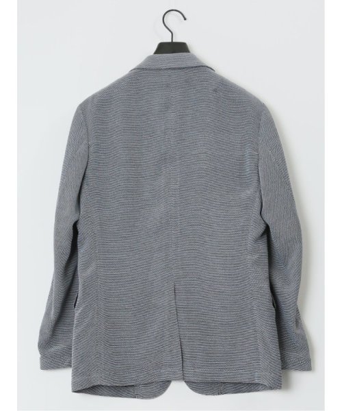 からみ調 スリムフィット 2ボタンジャケット グレー メンズ セットアップ ジャケット ビジネス カジュアル アウター ライトアウター 通勤 仕事 スリムフィット 2ボタンジャケット