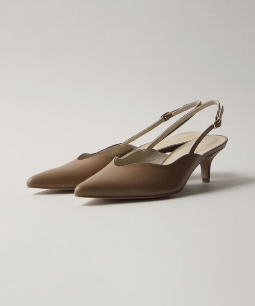 ウェーブラインバックベルト パンプス45↓↑ あらかじめご了承ください