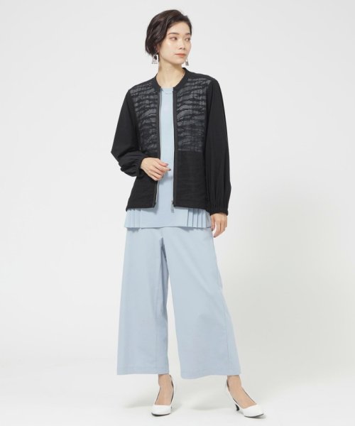 【接触冷感】【ウォッシャブル】ハイゲージメリルハイテンションブルゾン ウォッシャブル