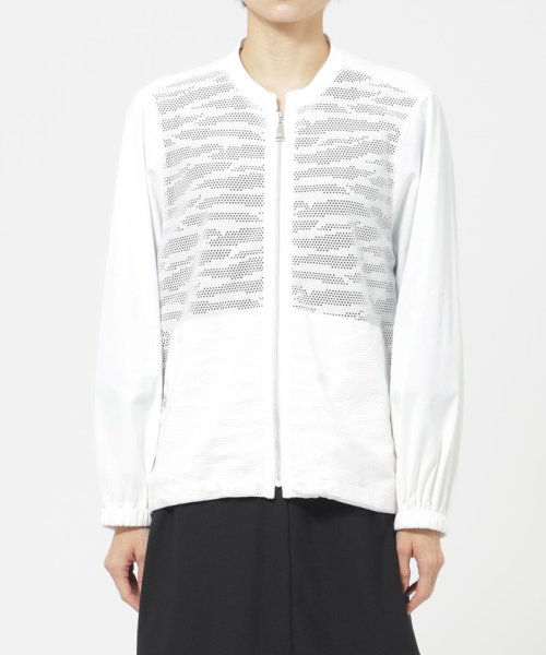 【接触冷感】【ウォッシャブル】ハイゲージメリルハイテンションブルゾン ウォッシャブル